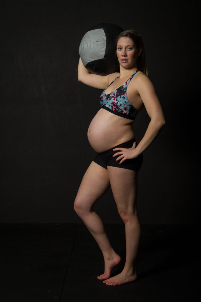fitness zwangerschap fotograaf herent